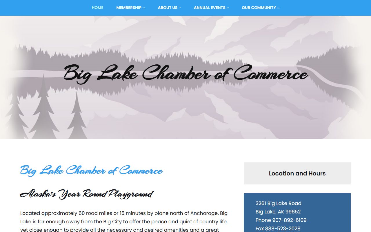 Big Lake Chamber of Commerce near Big Lake family court records