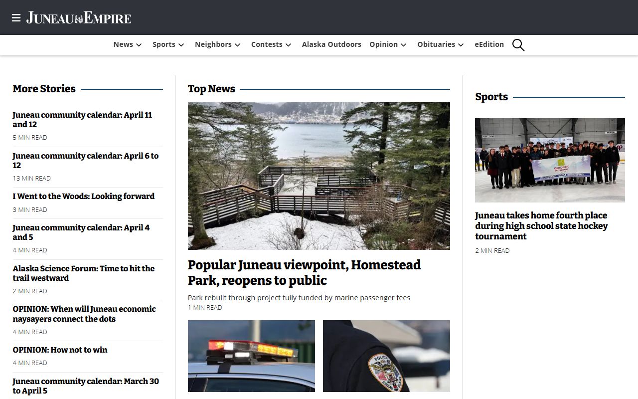 Juneau Empire newspaper covering family court records and legal news in Juneau Alaska