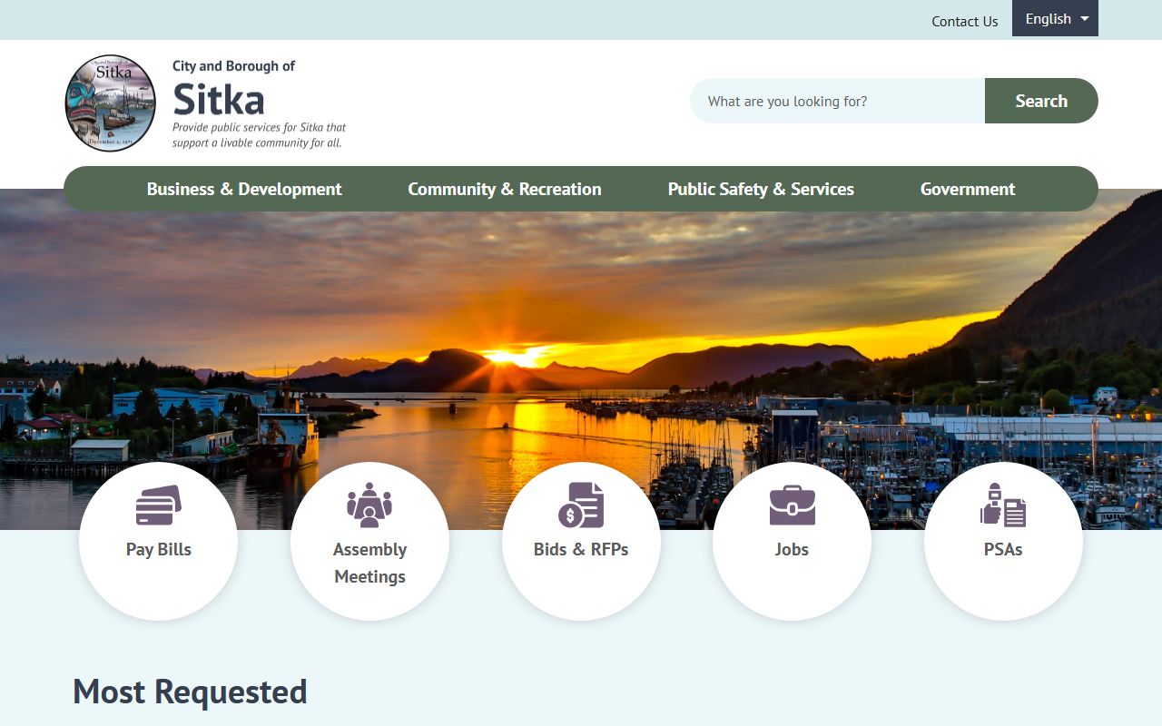 City and Borough of Sitka official website for family court records context