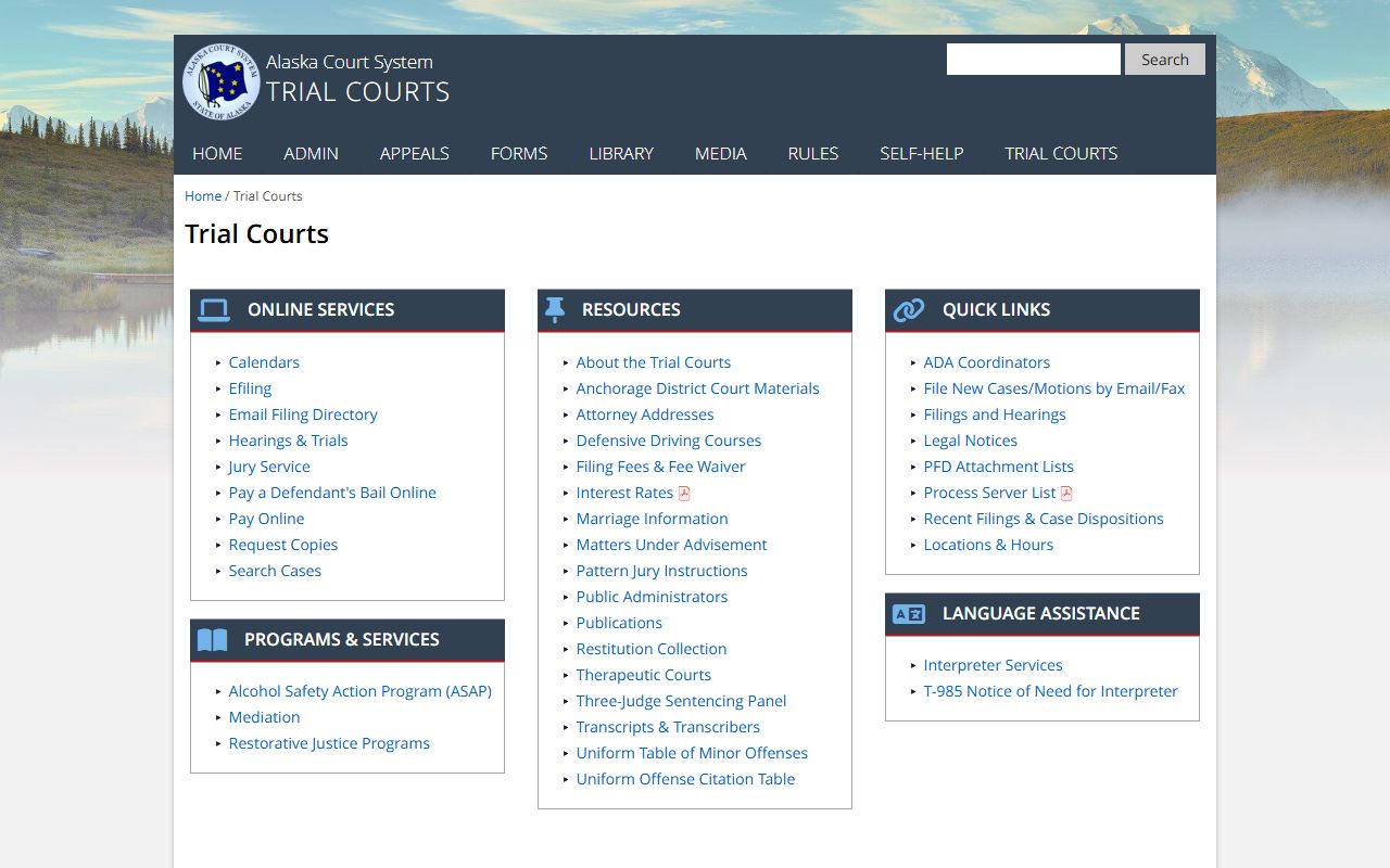 How to request copies of court records in Alaska